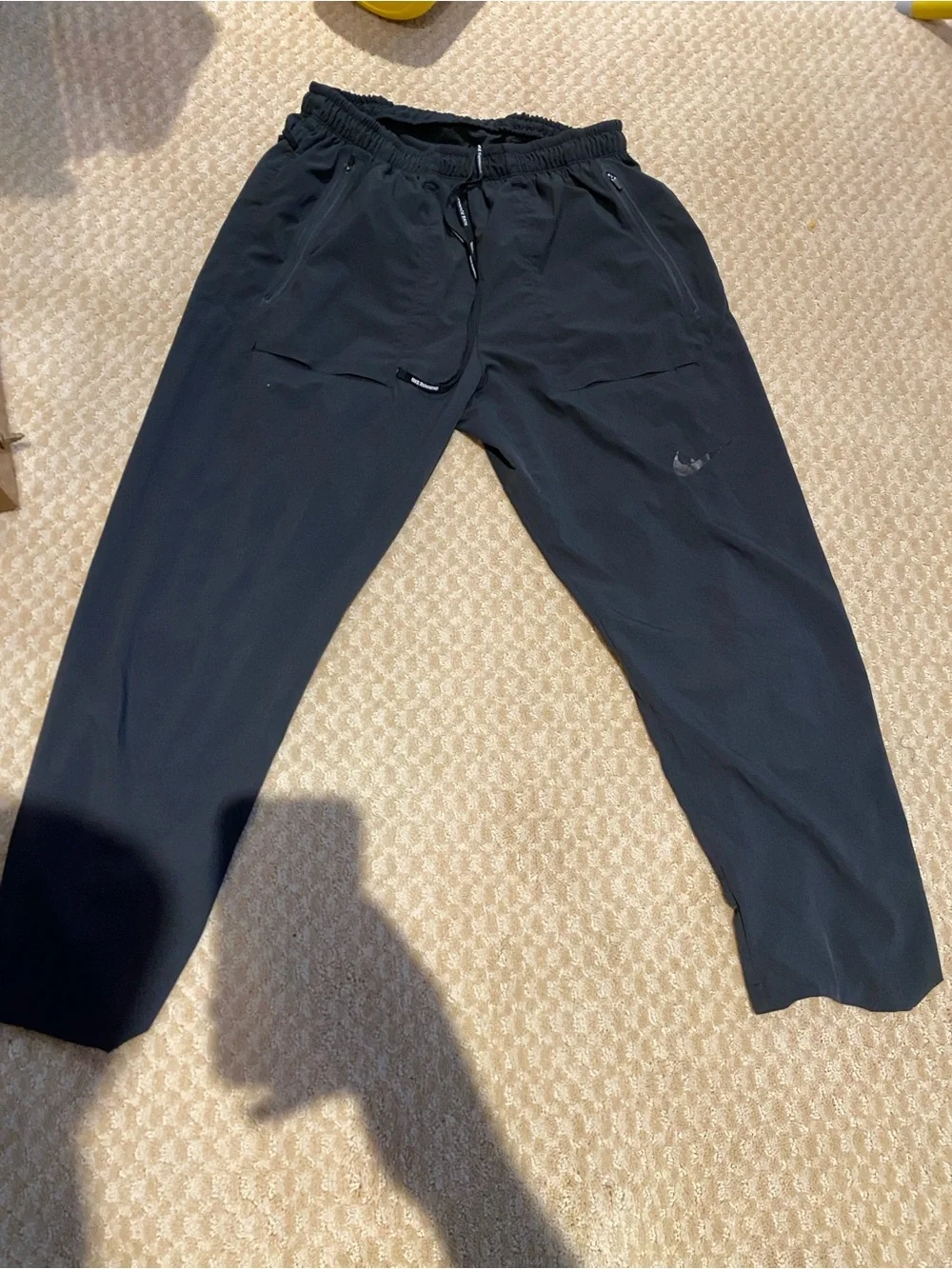 Nike Run Division Running Pants Triple Black 922034 010 US Mens medium